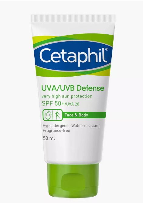 Cetaphil UVA/UVB Defense SPF 50+ Moisturiser 50ml