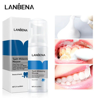 LANBENA दांत सफेद करने वाला मूस 60ml.