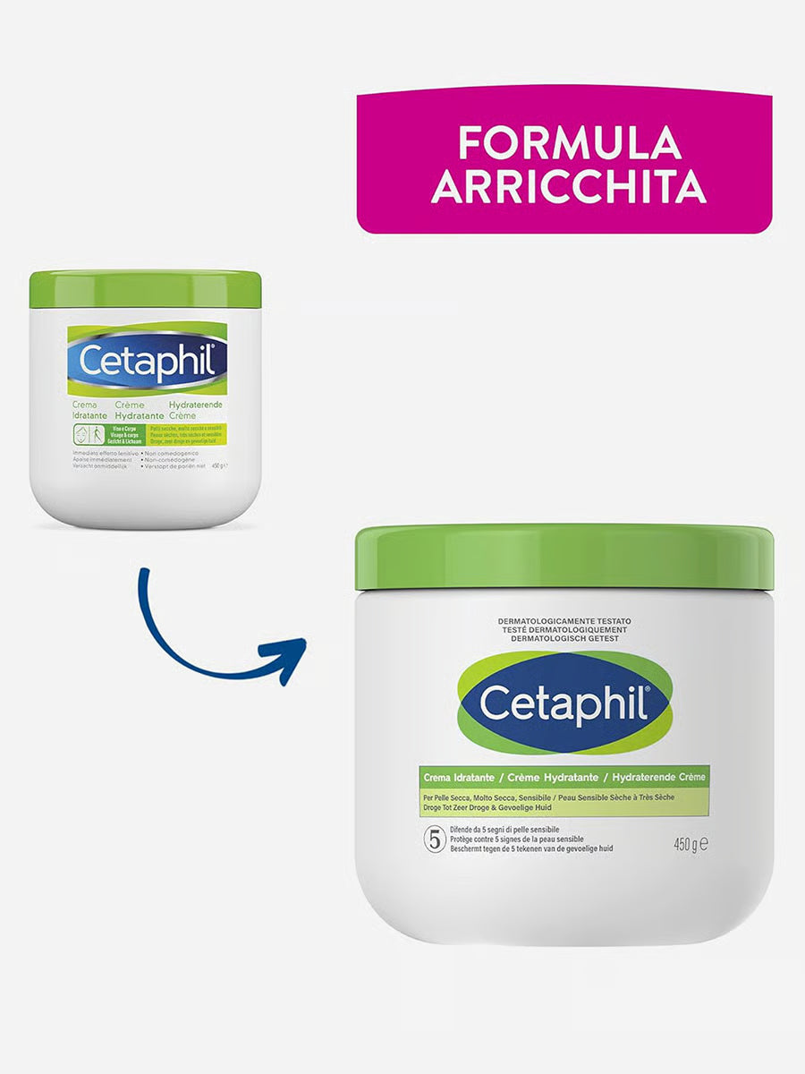 Moisturizing Face and Body Cream for Dry, Sensitive & Damaged Skin – 450g