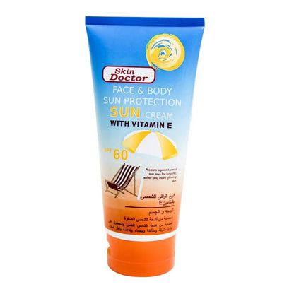كريم الحماية من الشمس للوجه والجسم من سكين دكتور بفيتامين E SPF60