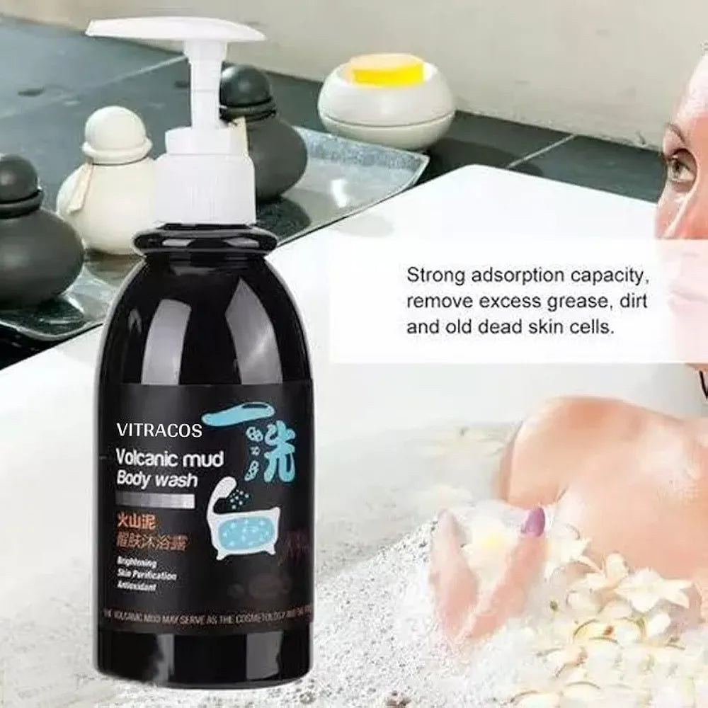 Volcanic mud body wash 250 ml.