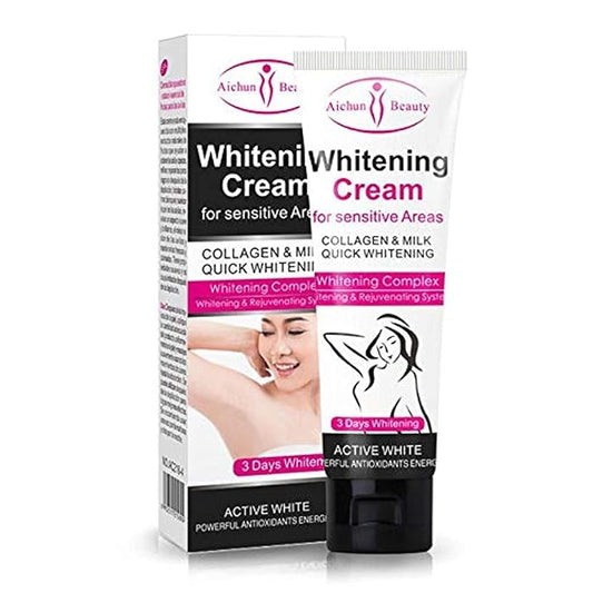 Whitening cream for sensitive areas.
