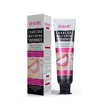 Dr. Rashel Charcoal Toothpaste – 100ml Tube with Box