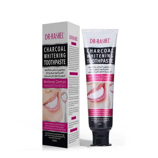 Dr. Rashel Charcoal Toothpaste – 100ml Tube with Box