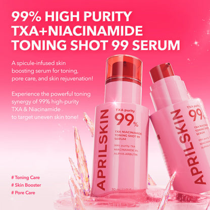 APRILSKIN TXA Niacinamide Toning Shot Serum – 30ml: Reveal Brighter, Radiant Skin