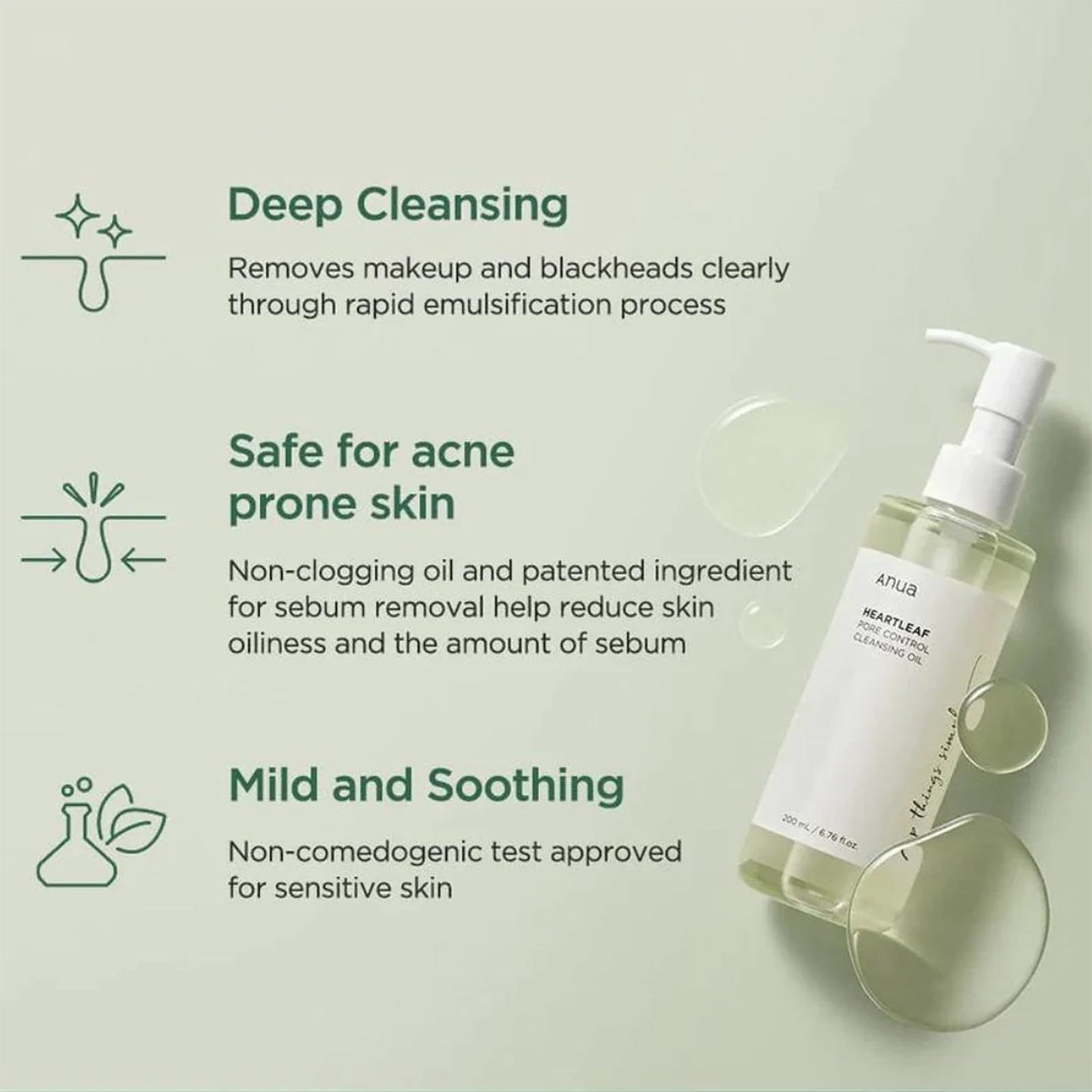Anua - Heartleaf Pore Control Cleansing Oil - 200ml