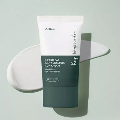 Anua Heartleaf Silky Moisture Sun Cream SPF50+ - 50ml
