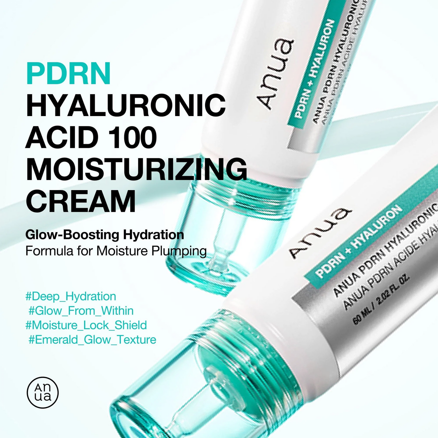 Anua PDRN Hyaluronic Acid 100 Moisturizing Cream - 60ml