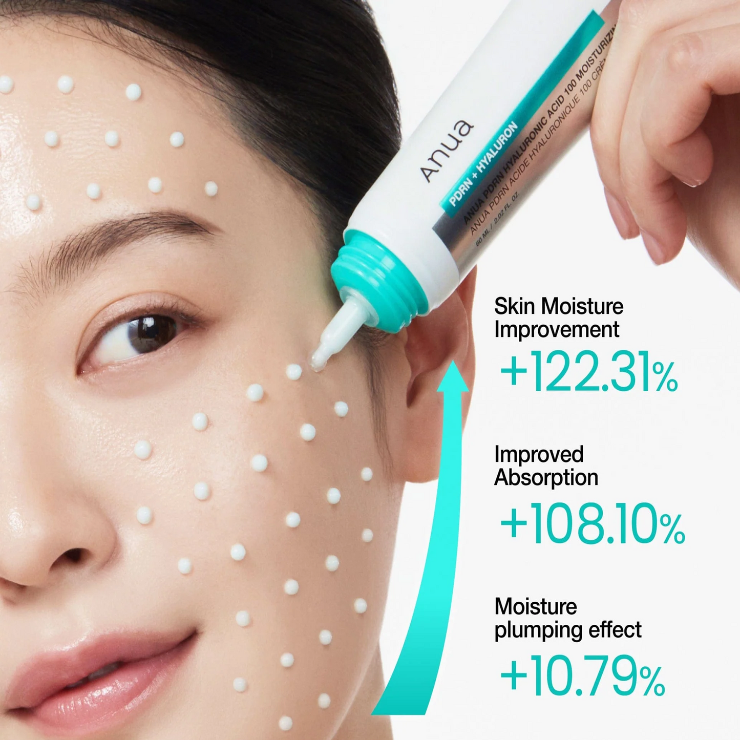 Anua PDRN Hyaluronic Acid 100 Moisturizing Cream - 60ml