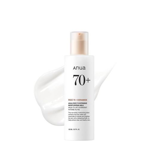 Anua Rice 70+ Ceramide Intensive Moisturizing Milk - 150ml