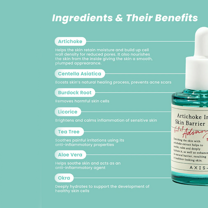 Axis-Y Artichoke Intensive Skin Barrier Ampoule - 30ml