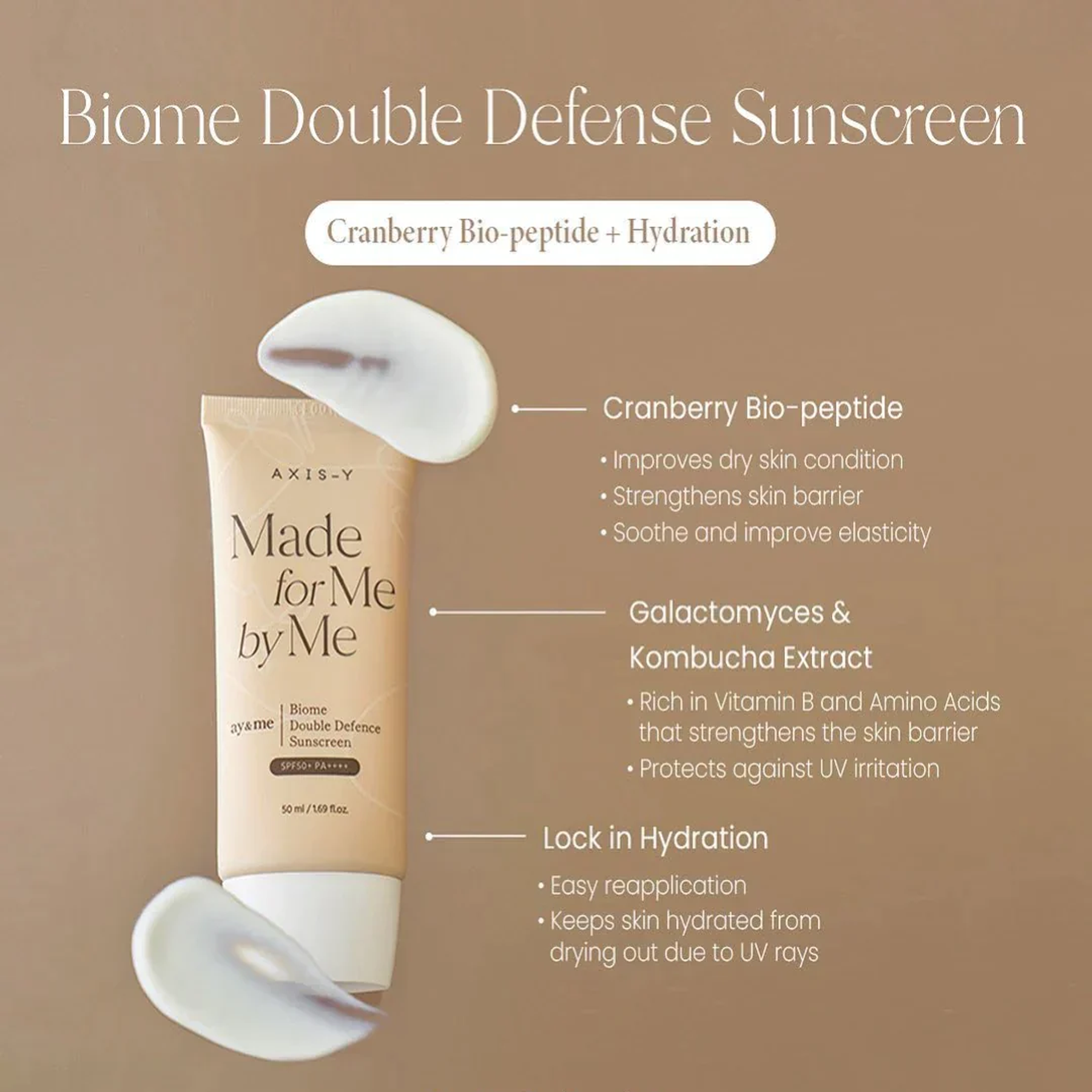 Axis-Y Biome Double Defense Sunscreen Spf50 PA++++ - 50ML