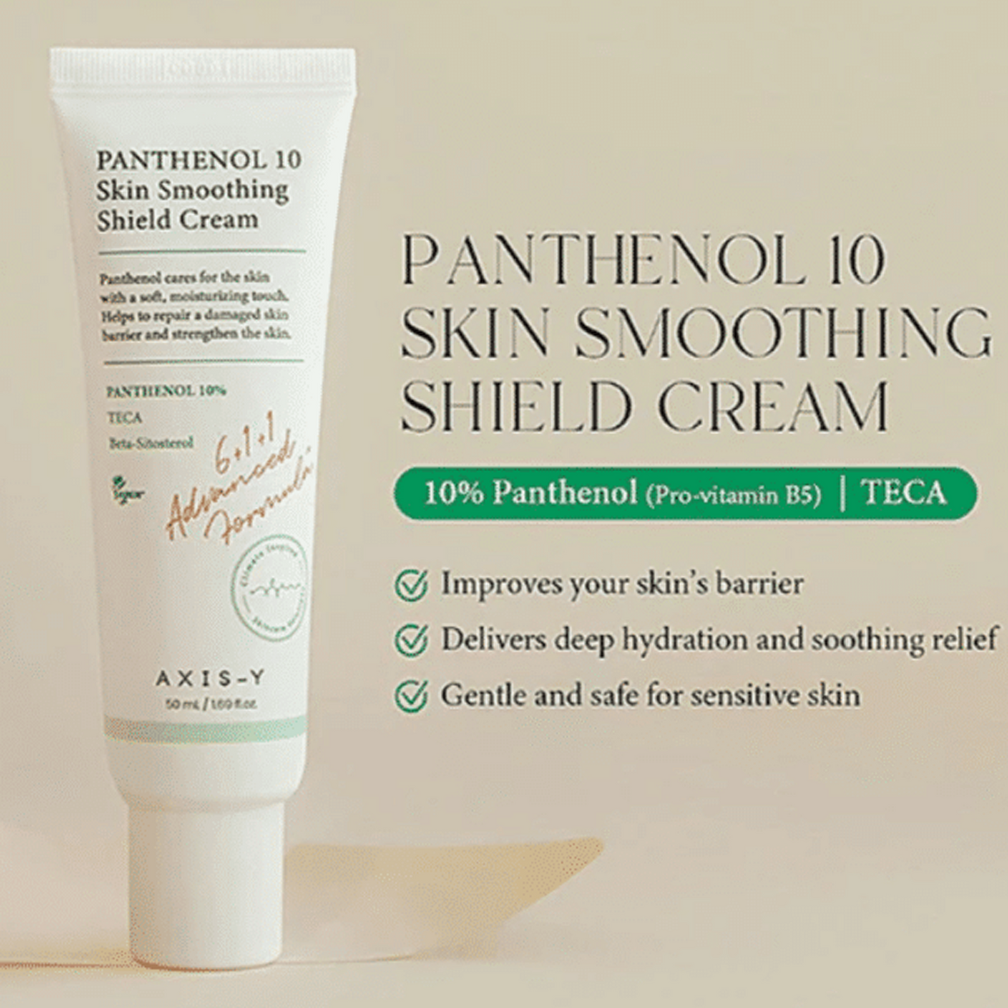 Axis-Y Panthenol 10 Skin Smoothing Shield Cream - 50ml