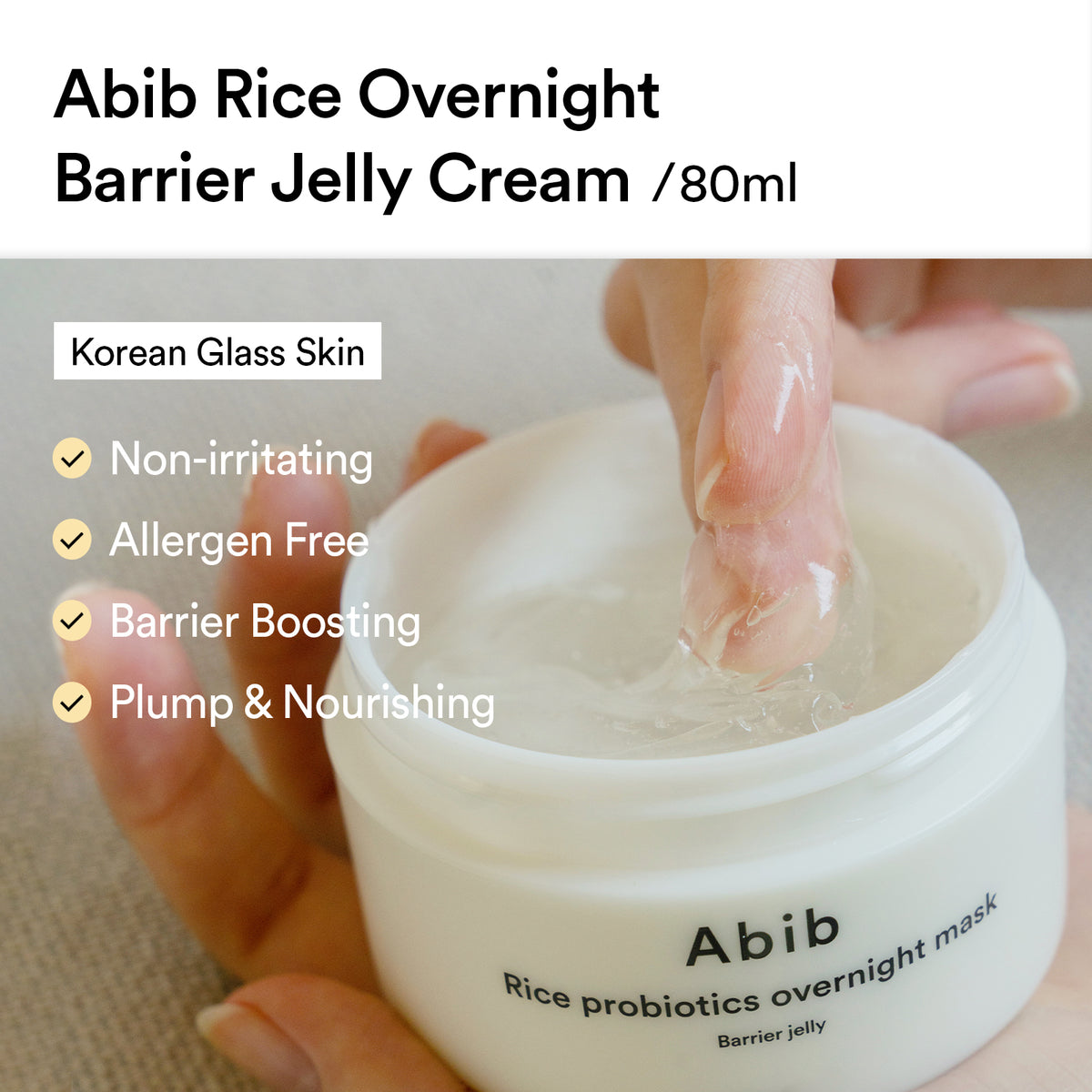 Abib - Rice Probiotics Overnight Mask Barrier Jelly