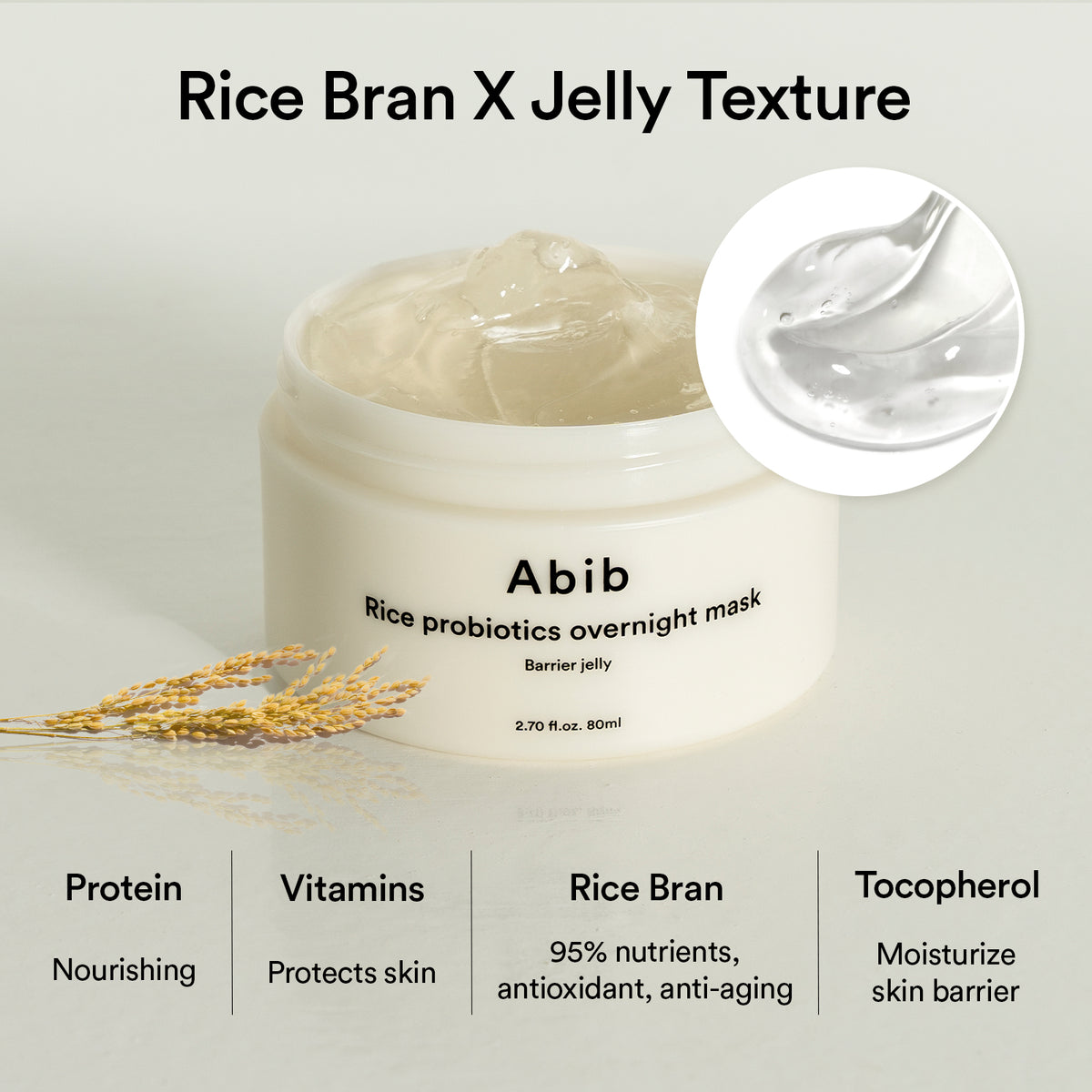 Abib - Rice Probiotics Overnight Mask Barrier Jelly