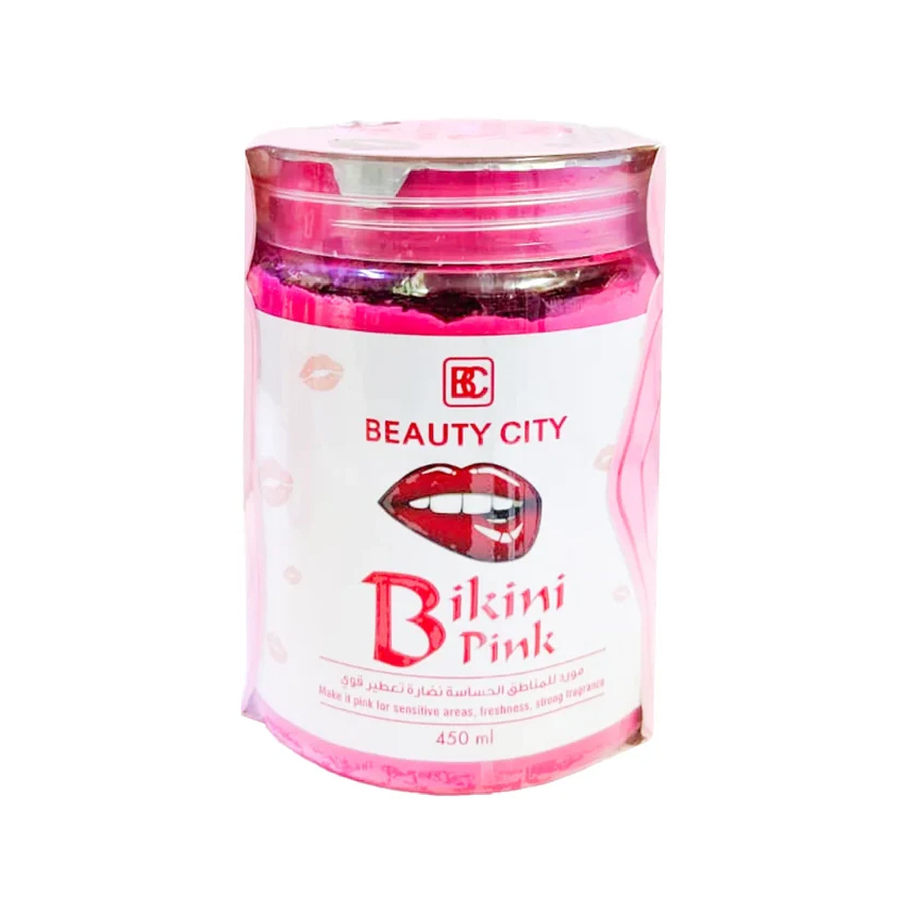 Beauty City Bikini Pink Cream For Freshness & Strong Fragrance - 450ml