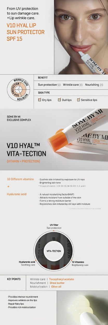 Some By Mi V10 Hyal Lip Sun Protector - 7ml