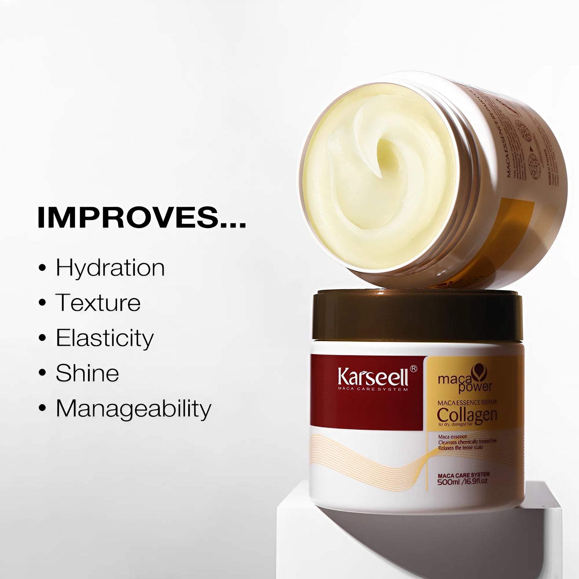 Karseell Collagen Deep Repair Conditioning Argan Oil Collagen Hair Mask - 500ml