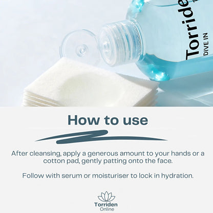 Torriden Dive In Hyaluronic Acid Toner – 300ml