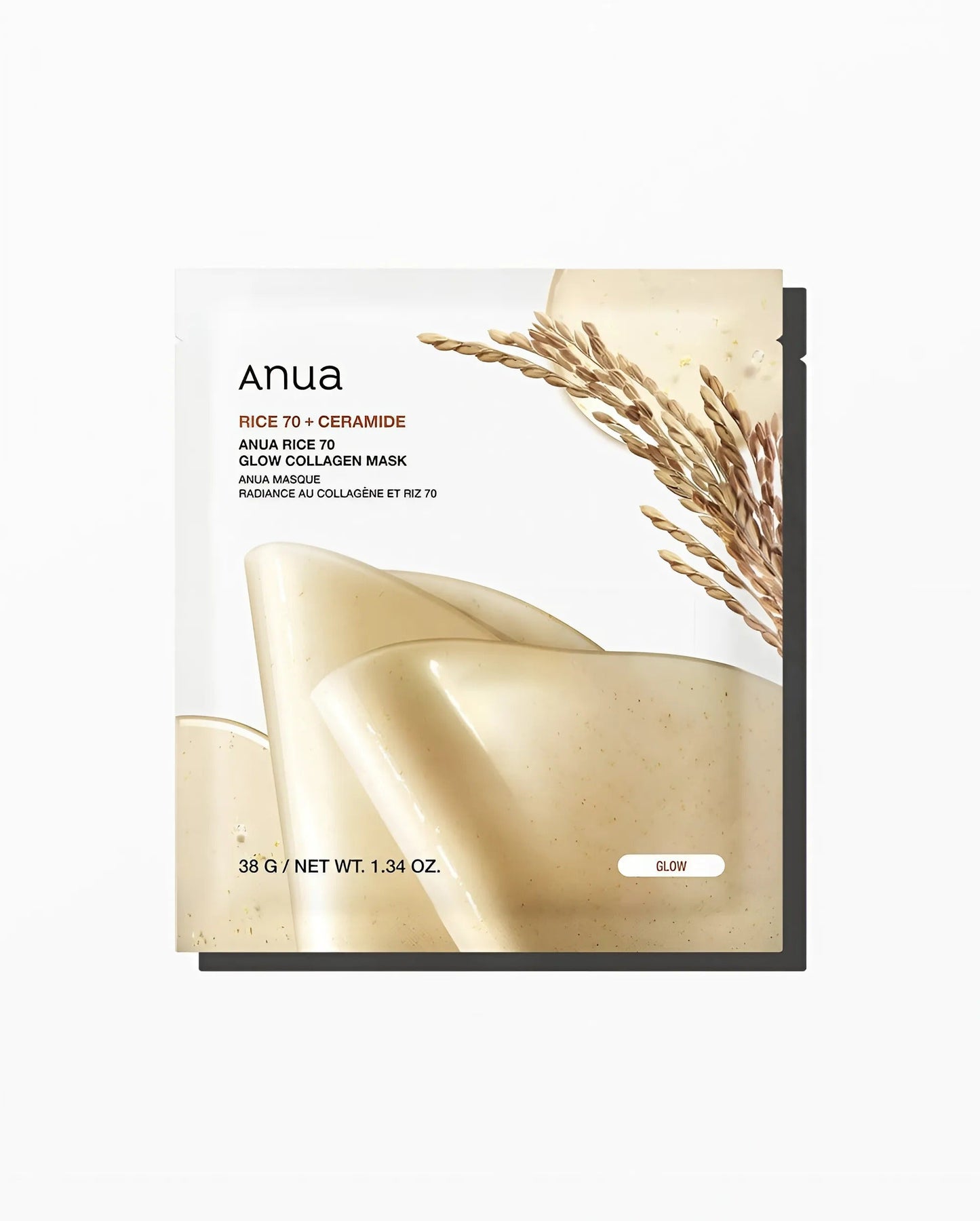 Anua Rice 70+ Ceramide Glow Collagen Mask – 38g