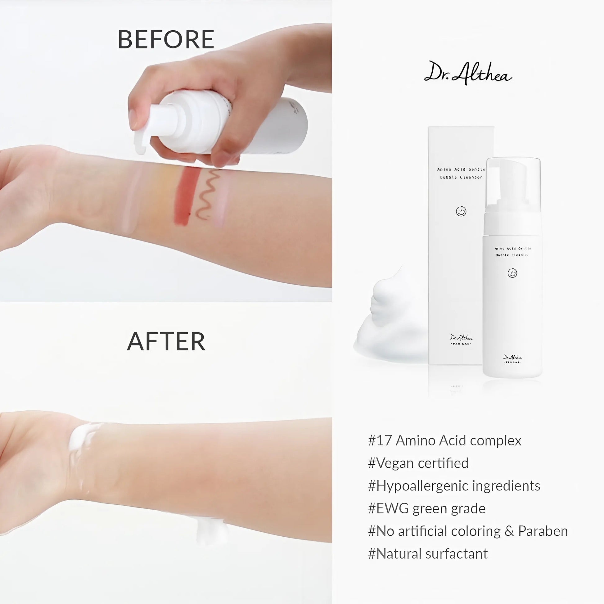 Dr. Althea Amino Acid Gentle Bubble Cleanser - 140ml