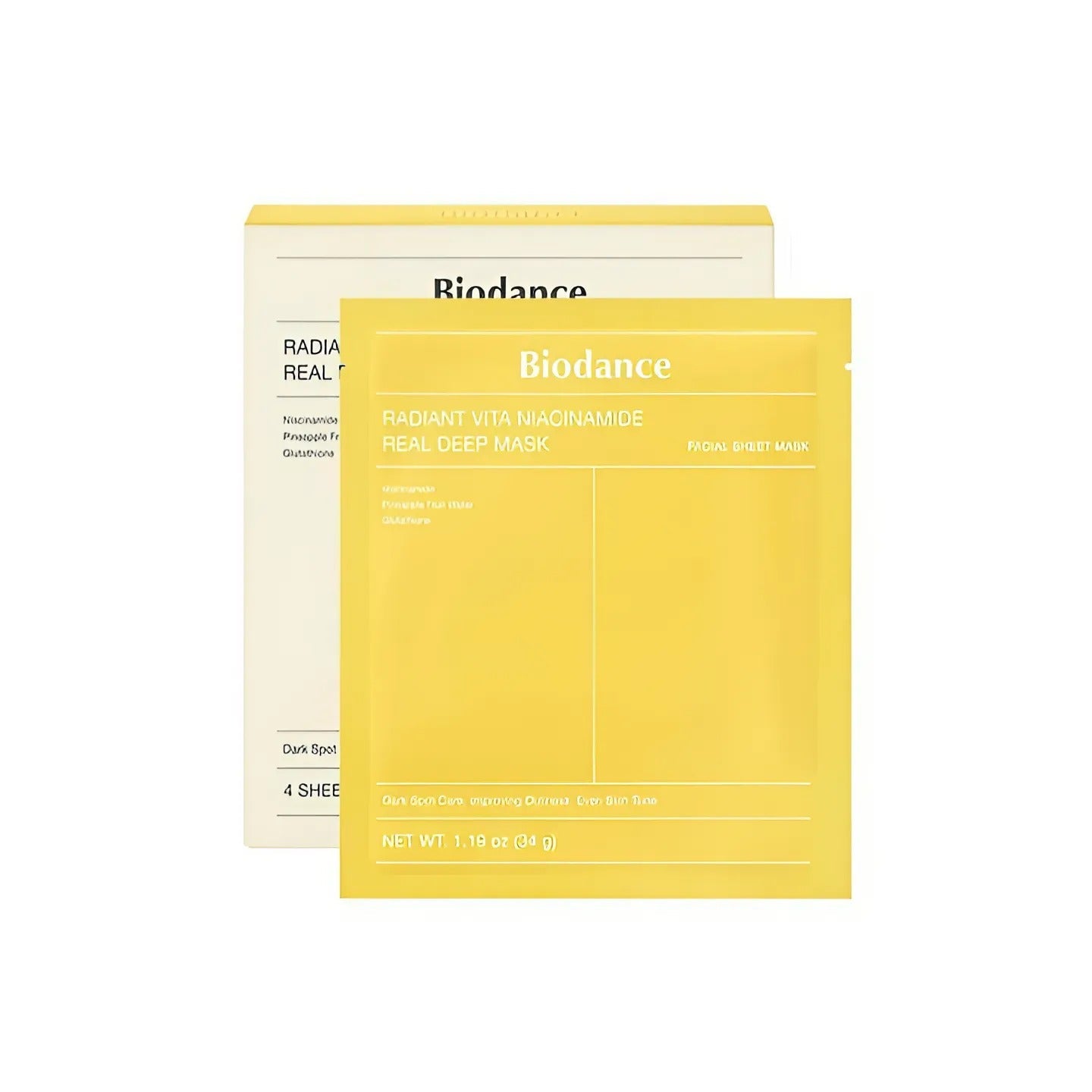 Biodance Radiant Vita Niacinamide Real Deep Mask (1 Sheet)