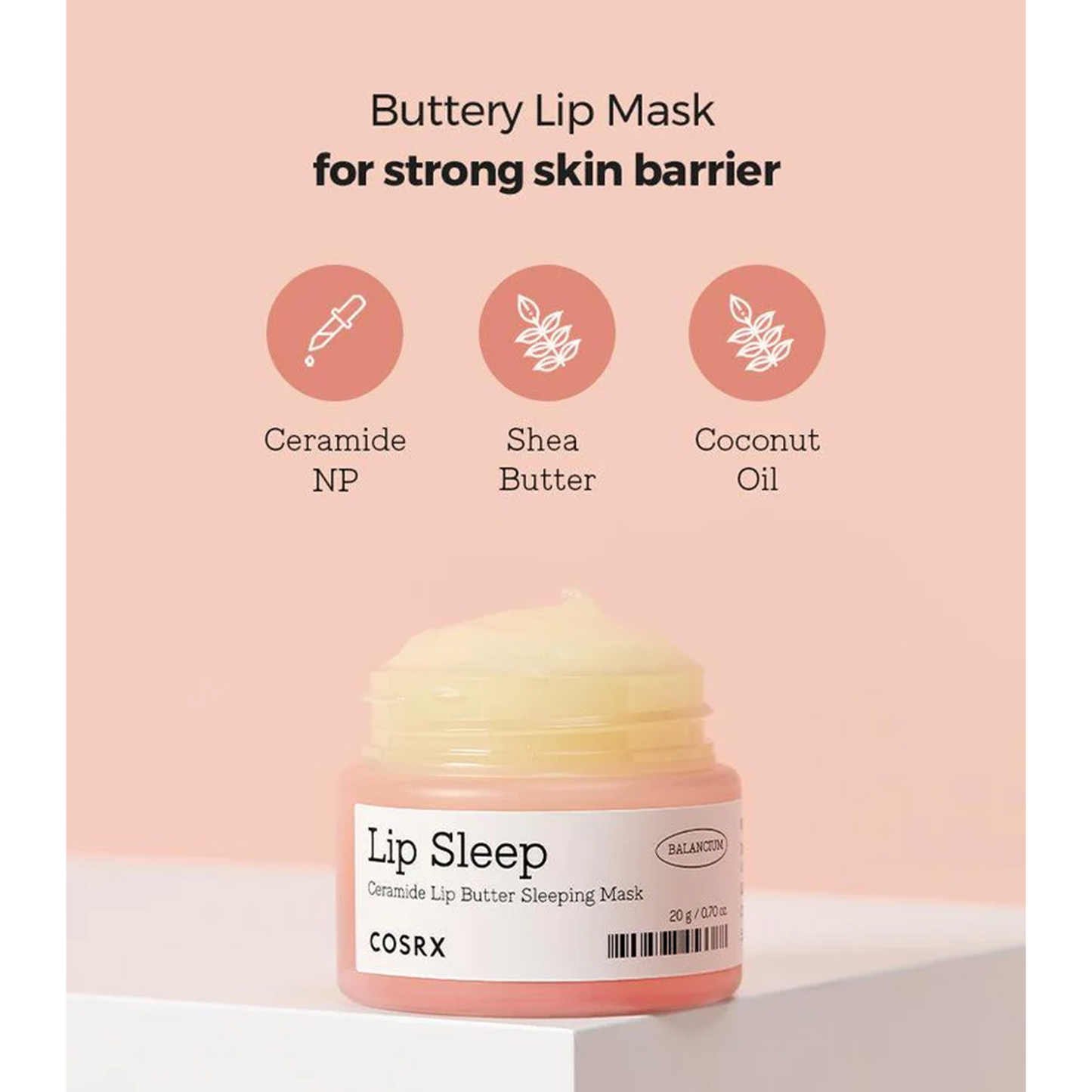 Cosrx Balancium Ceramide Lip Butter Sleeping Mask - 20g