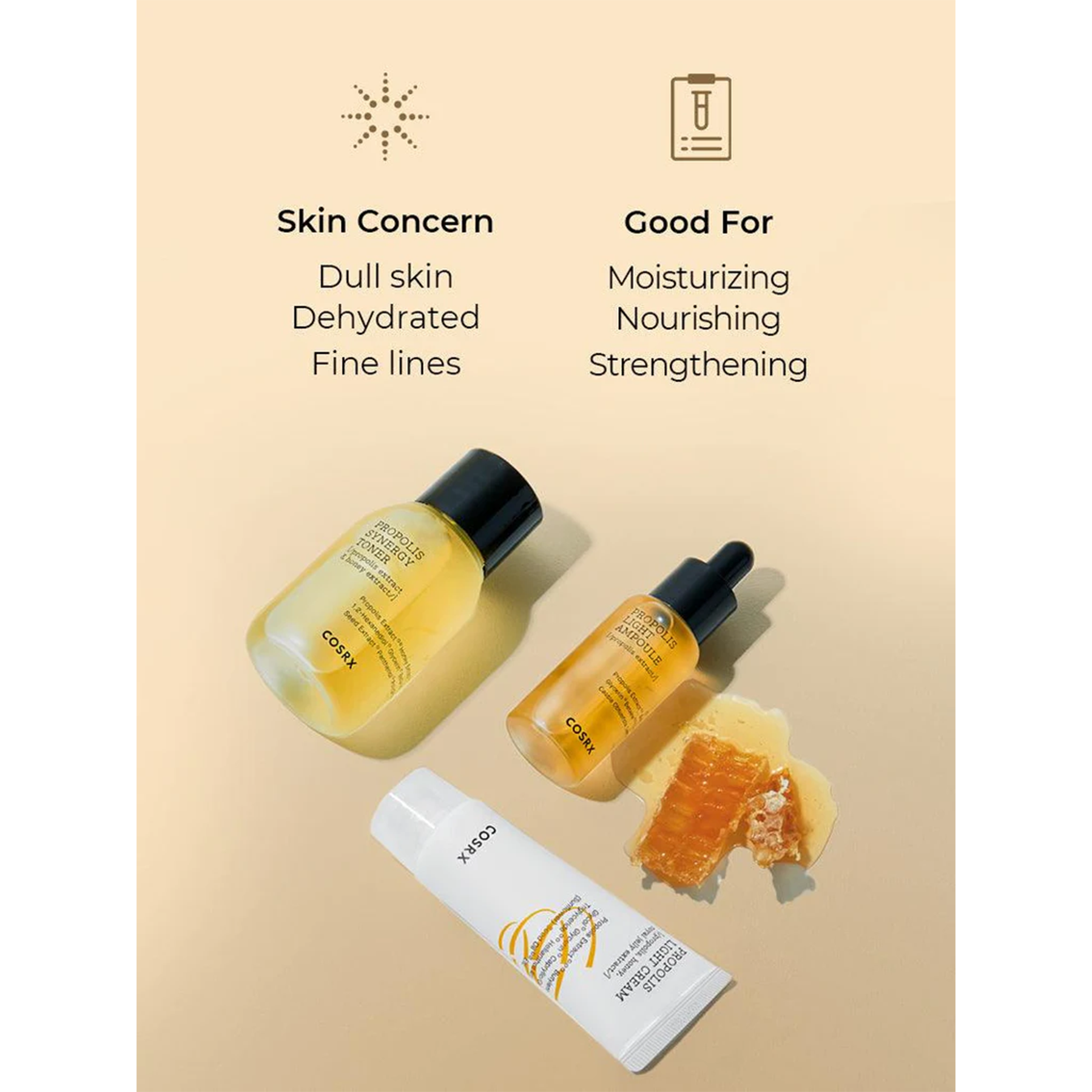 Cosrx Honey Glow Kit - 3 step