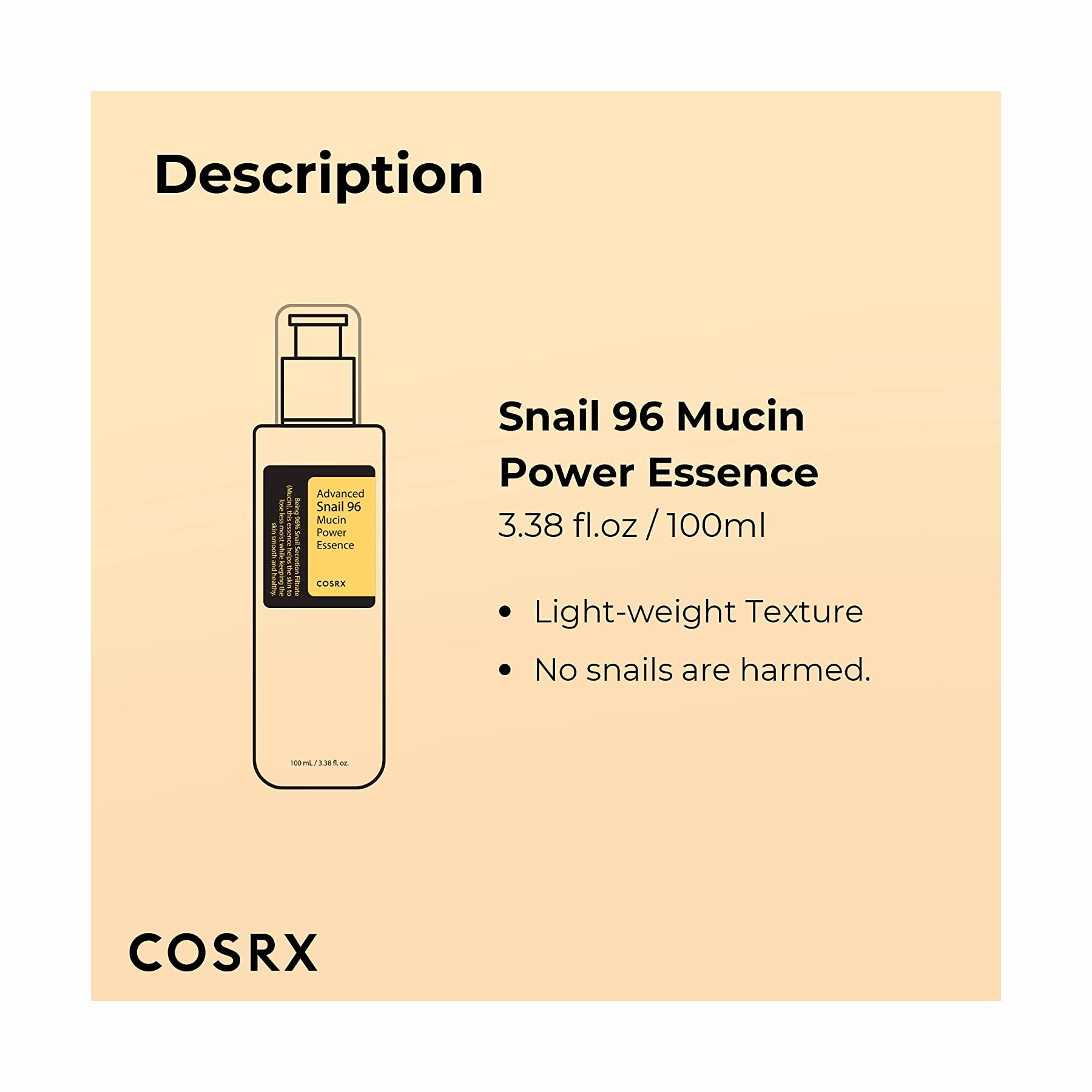 Cosrx Advanced Snail 96 Mucin Power Essence - 100ml