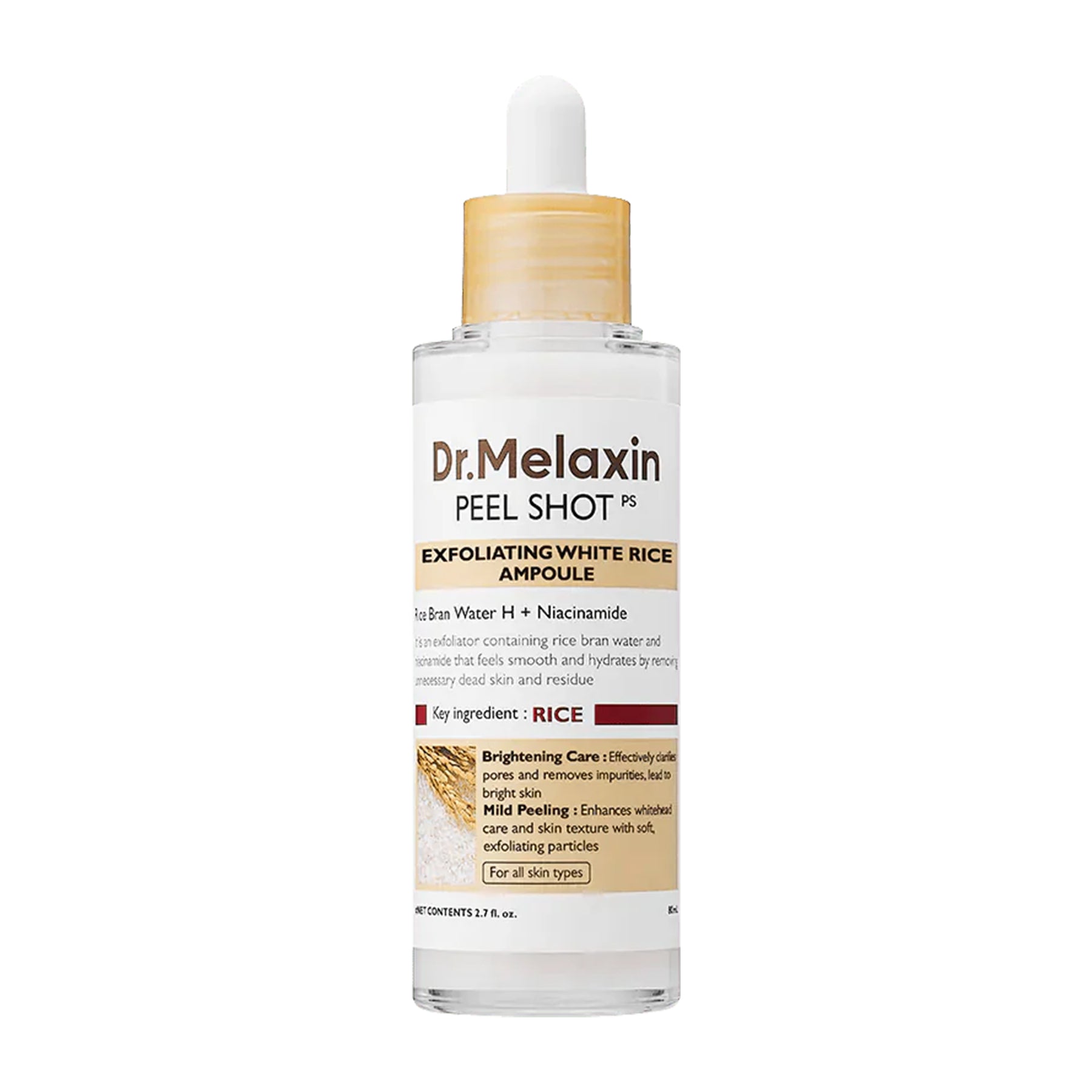 Dr.Melaxin Peel Shot Exfoliating White Rice Ampoule - 80ml