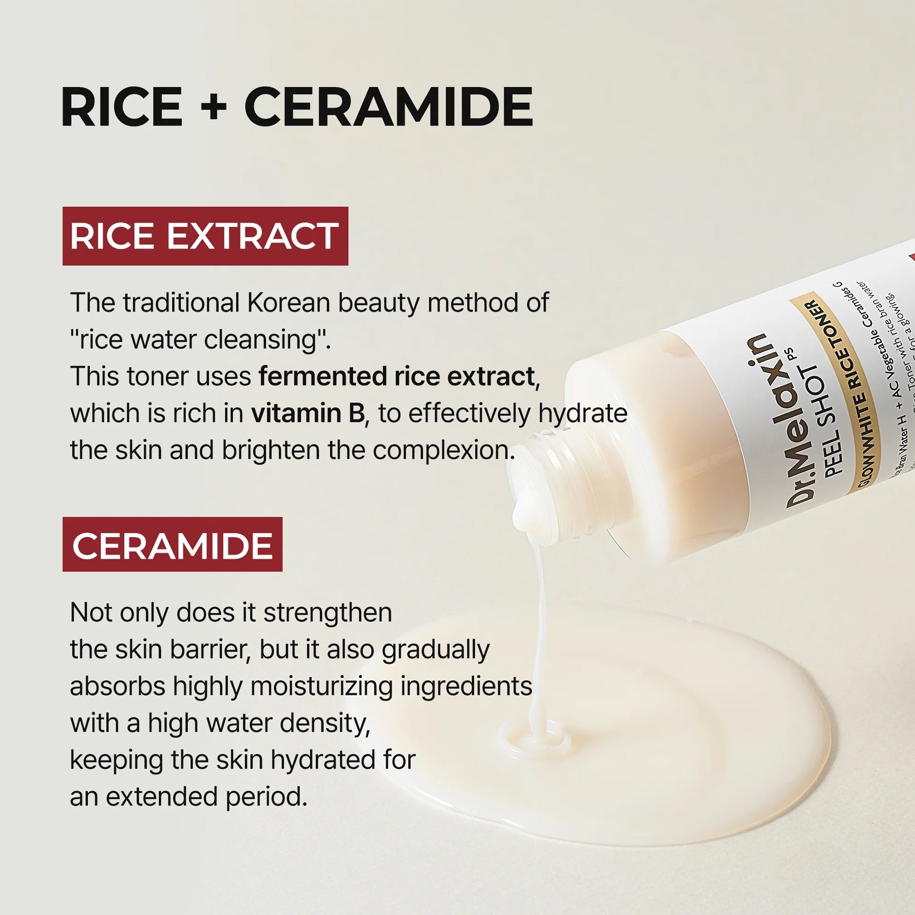 Dr.Melaxin Peel Shot Glow White Rice Toner - 200ml