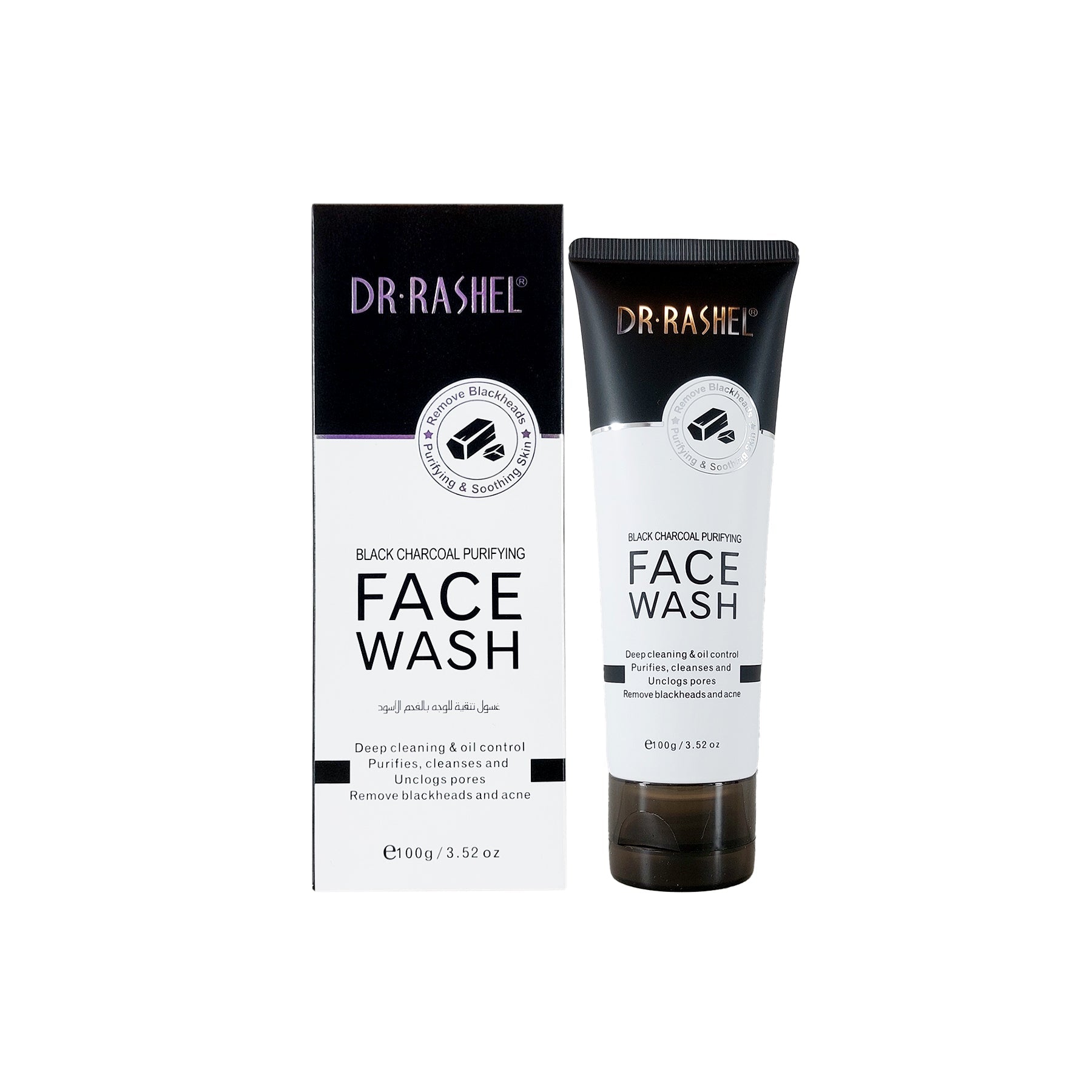 Dr. Rashel Purifying Black Charcoal Face Wash 100 gm