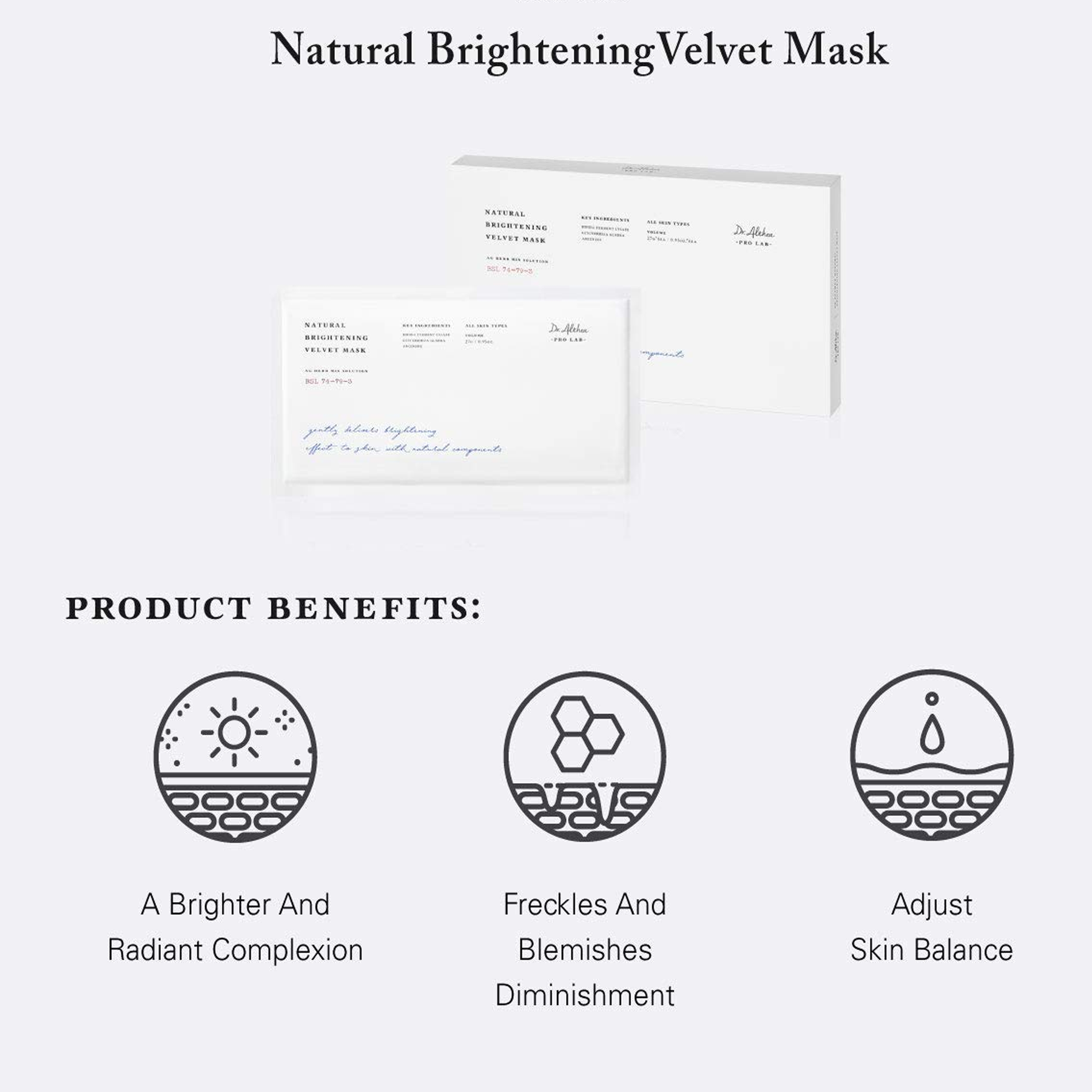 Dr. Althea Natural Brightening Velvet Mask - 27g