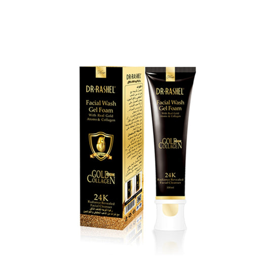 Dr.Rashel 24K Gold And Collagen Facial Wash Gel Foam - 100ml