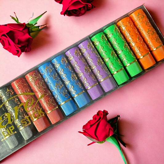Magic colour lipsticks 12 pcs sets.