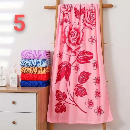 Floral printed towels 2pcs set.
