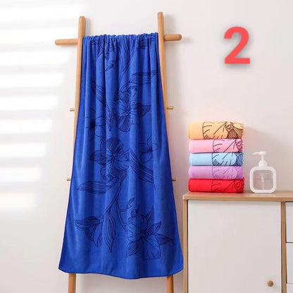 Floral printed towels 2pcs set.