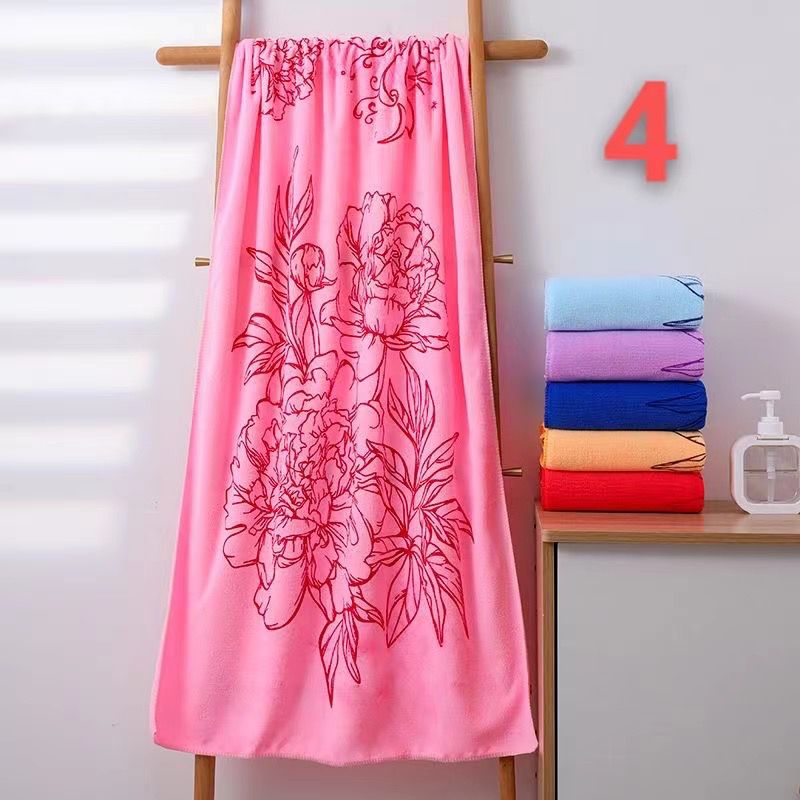 Floral printed towels 2pcs set.