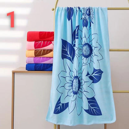 Floral printed towels 2pcs set.