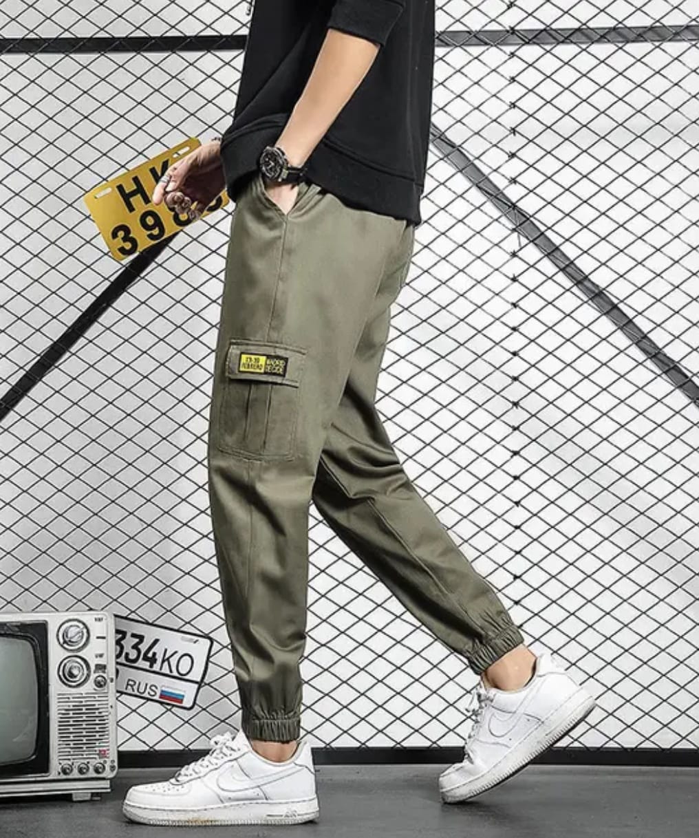 Mens cotton cargo pants (mixed colours)