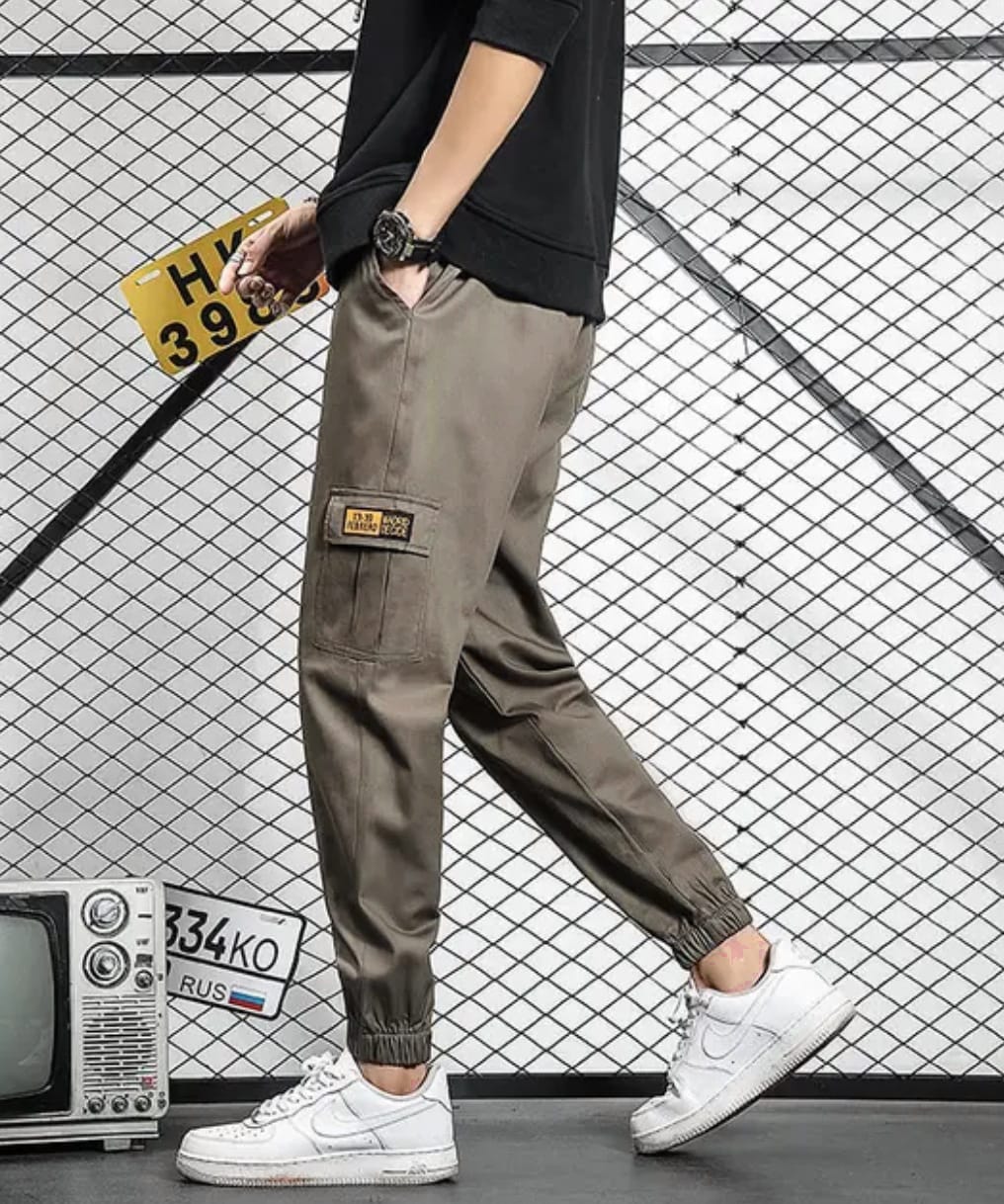 Mens cotton cargo pants (mixed colours)