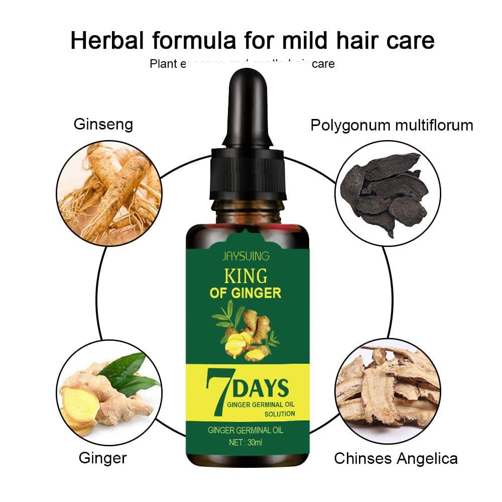 Jaysuing 7 Days Ginger Hair Growth Oil 30ml