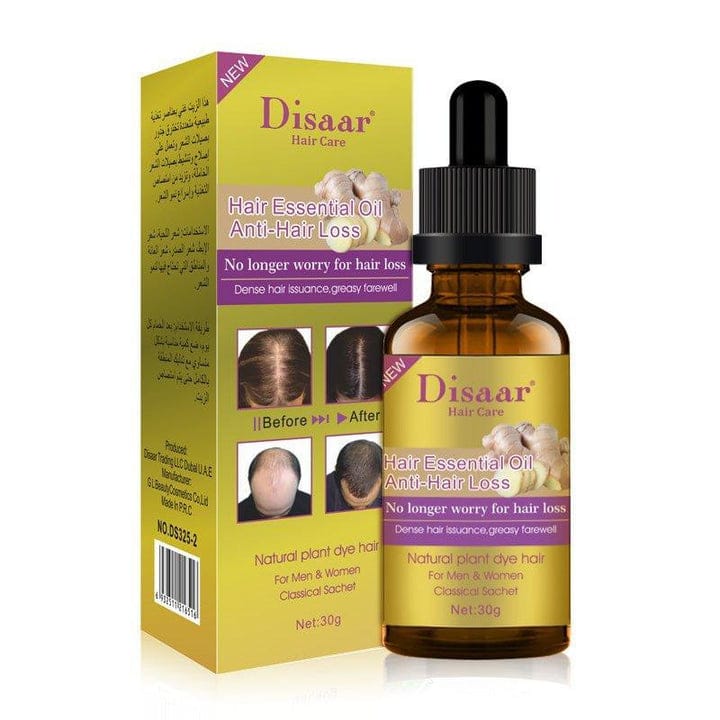 Disaar Hair Essential Oil bottle and box for anti-hair loss 30g
