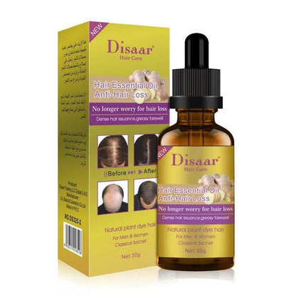 Disaar Hair Essential Oil bottle and box for anti-hair loss 30g
