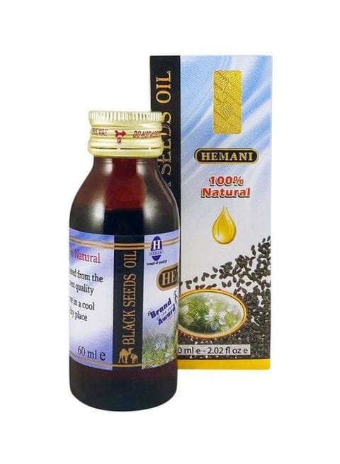 Hemani 100% Natural Black Seed Oil Bottle and Box – 60ml
