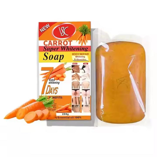 V&C Carrot Super Whitening Soap with 7-day visible results
