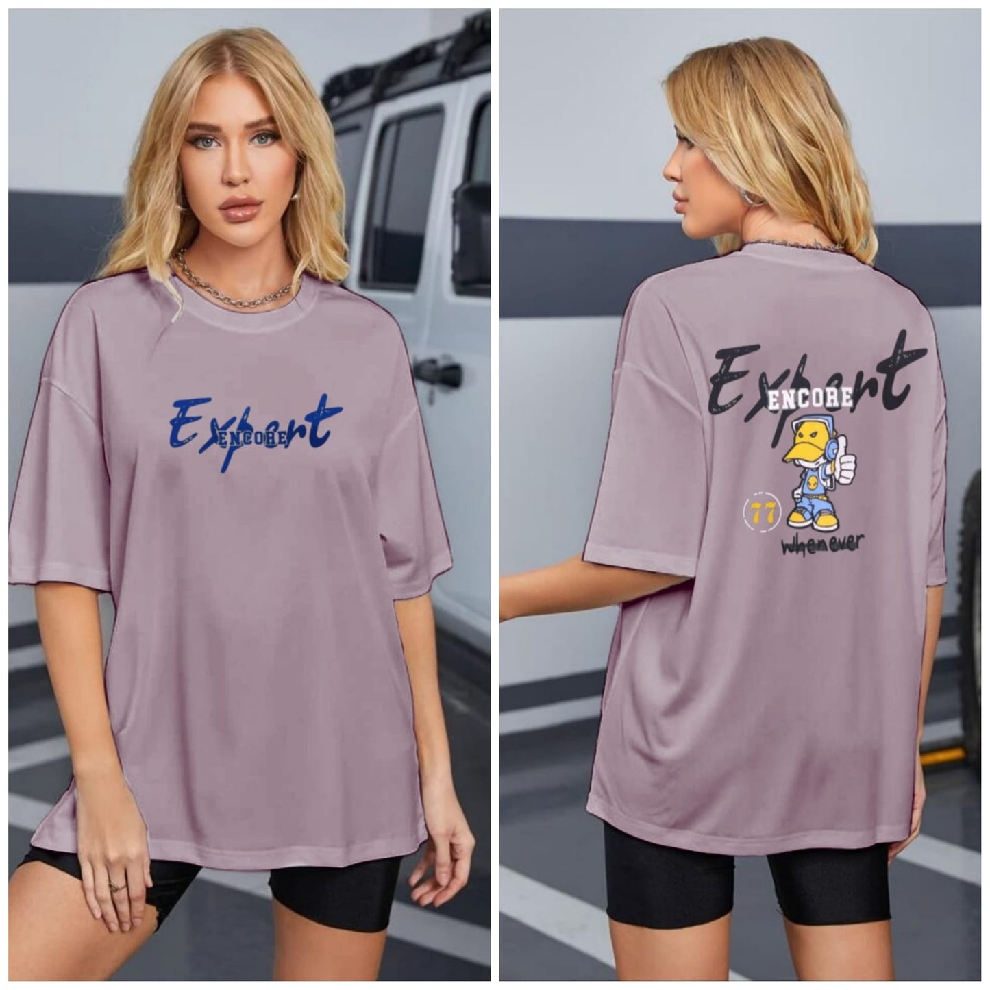 Oversized Cartoon Graphic T-Shirt