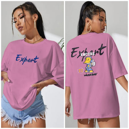 Oversized Cartoon Graphic T-Shirt