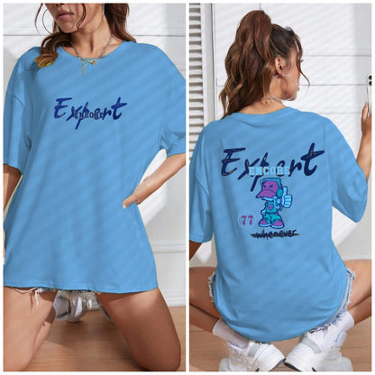 Oversized Cartoon Graphic T-Shirt