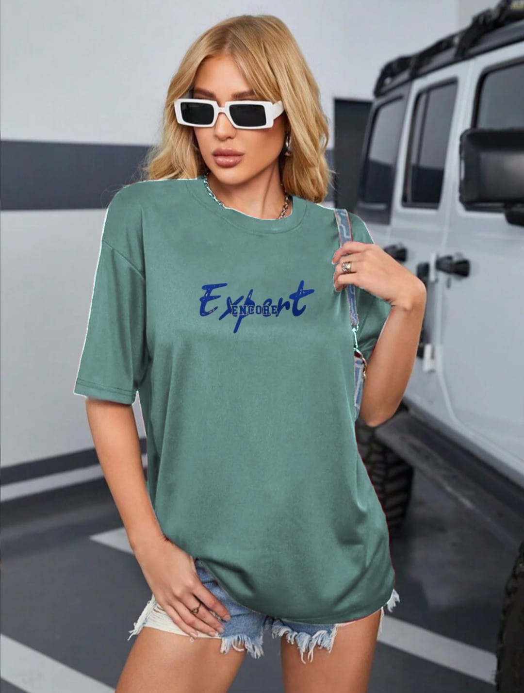 Oversized Cartoon Graphic T-Shirt